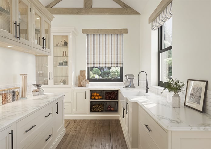 Abilene Stripe, Dustbowl - Motorised Roman Blind - Image 8